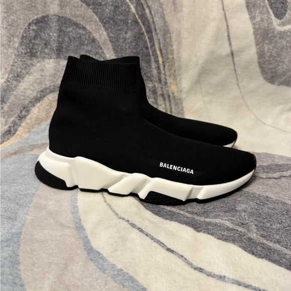 Balenciaga Speed Trainer Black Sneaker Men’s Size 45 / 11 - Picture 3 of 6